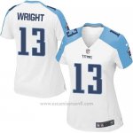 Camiseta Tennessee Titans Wright Blanco Nike Game NFL Mujer