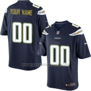 Camisetas NFL Limited Los Angeles Chargers Personalizada Azul