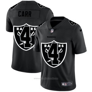 Camiseta NFL Limited Las Vegas Raiders Carr Logo Dual Overlap Negro