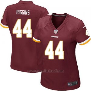 Camiseta Washington Redskins Riggins Rojo Nike Game NFL Marron Mujer
