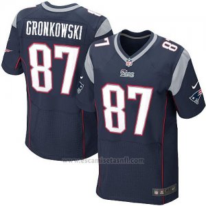 Camiseta New England Patriots Gronkowski Profundo Azul Nike Elite NFL Hombre