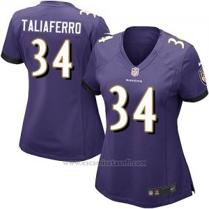 Camiseta Baltimore Ravens Taliaferro Violeta Nike Game NFL Mujer