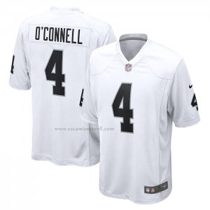 Camiseta NFL Game Las Vegas Raiders Aidan O'Connell Blanco