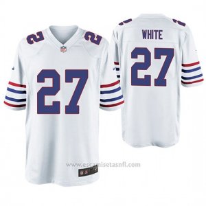 Camiseta NFL Game Hombre Buffalo Bills Tre'Davious White Throwback Blanco