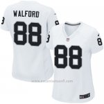 Camiseta Oakland Raiders Walford Blanco Nike Game NFL Mujer