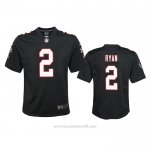 Camiseta NFL Game Nino Atlanta Falcons Matt Ryan Throwback 2020 Negro