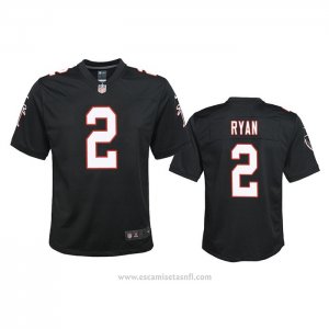 Camiseta NFL Game Nino Atlanta Falcons Matt Ryan Throwback 2020 Negro