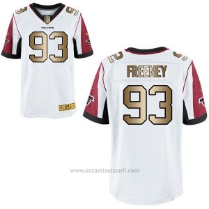 Camiseta Atlanta Falcons Freeney Blanco Nike Gold Elite NFL Hombre