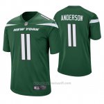 Camiseta NFL Game Hombre New York Jets Robby Anderson Verde 60th Aniversario