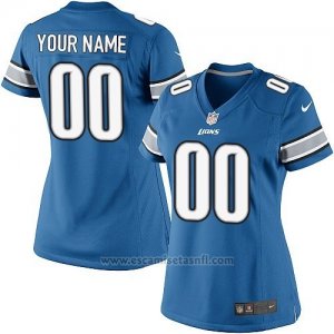 Camisetas NFL Mujer Detroit Lions Personalizada Azul
