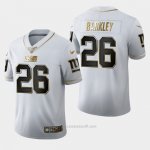 Camiseta NFL Limited New York Giants Barkley Golden Edition Blanco