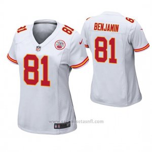 Camiseta NFL Mujer Kansas City Chiefs Kelvin Benjamin Blanco