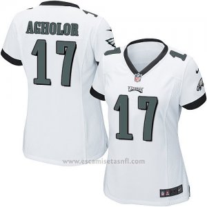 Camiseta Philadelphia Eagles Agholor Blanco Nike Game NFL Mujer