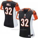 Camiseta Cincinnati Bengals Hill Negro Nike Game NFL Mujer
