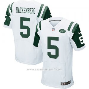Camiseta New York Jets Hackenberg Blanco Nike Elite NFL Hombre