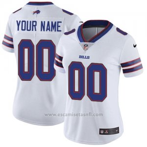 Camisetas NFL Mujer Buffalo Bills Personalizada Blanco