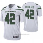 Camiseta NFL Game Hombre New York Jets Thomas Hennessy Blanco 60th Aniversario