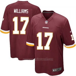 Camiseta Washington Redskins Williams Rojo Nike Game NFL Marron Nino