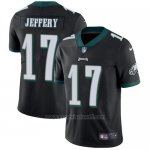 Camiseta NFL Limited Hombre Philadelphia Eagles 17 Alshon Jeffery Negro Alternate Stitched Vapor Untouchable