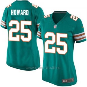 Camiseta Miami Dolphins Howard Verde Oscuro Nike Game NFL Mujer