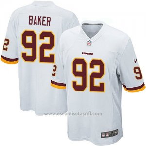 Camiseta Washington Redskins Baker Blanco Nike Game NFL Nino