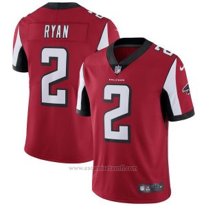 Camiseta NFL Limited Hombre Atlanta Falcons 2 Ryan Rojo