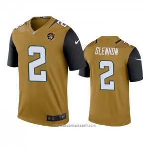 Camiseta NFL Legend Jacksonville Jaguars Mike Glennon Oro Color Rush