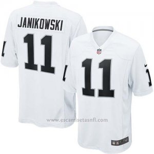 Camiseta Oakland Raiders Janikowski Blanco Nike Game NFL Nino