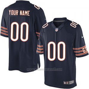 Camisetas NFL Limited Hombre Chicago Bears Personalizada Azul