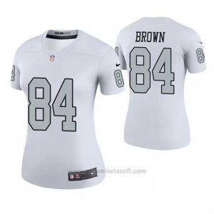 Camiseta NFL Legend Mujer Oakland Raiders Antonio Brown Blanco Color Rush