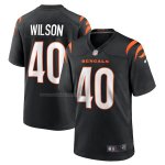 Camiseta NFL Game Cincinnati Bengals Brandon Wilson 40 Negro