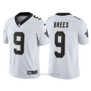 Camiseta NFL Limited Hombre New Orleans Saints 9 Drew Brees Blanco Vapor Untouchable