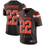 Camiseta NFL Limited Hombre 22 Peppers Cleveland Browns Negro