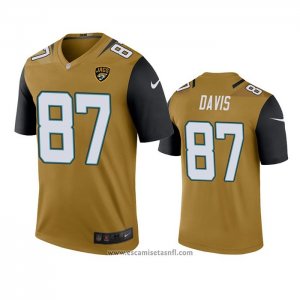 Camiseta NFL Legend Jacksonville Jaguars Tyler Davis Oro Color Rush