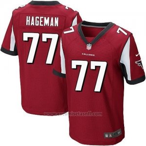 Camiseta Atlanta Falcons Hageman Rojo Nike Elite NFL Hombre
