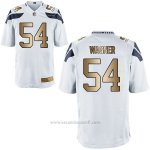 Camiseta Seattle Seahawks Wagner Blanco Nike Gold Game NFL Hombre