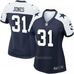 Camiseta Dallas Cowboys Jones Negro Blanco Nike Game NFL Mujer