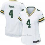 Camiseta Green Bay Packers Favre Blanco Nike Game NFL Mujer2