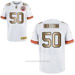 Camiseta Kansas City Chiefs Houston Blanco Nike Gold Elite NFL Hombre
