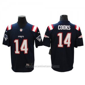 Camiseta NFL Limited Hombre New England Patriots 14 Cooks Azul Rush