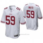 Camiseta NFL Game Hombre San Francisco 49ers David Mayo Blanco