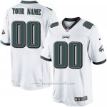 Camisetas NFL Replica Hombre Philadelphia Eagles Personalizada Blanco