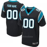 Camisetas NFL Elite Hombre Carolina Panthers Personalizada Negro