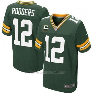 Camiseta Green Bay Packers Rodgers Verde Nike Elite NFL Hombre2