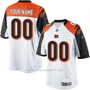 Camisetas NFL Limited Hombre Cincinnati Bengals Personalizada Blanco