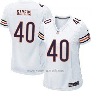 Camiseta Chicago Bears Sayers Blanco Nike Game NFL Mujer