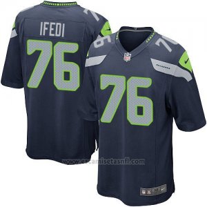 Camiseta Seattle Seahawks Ifedi Azul Oscuro Nike Game NFL Nino