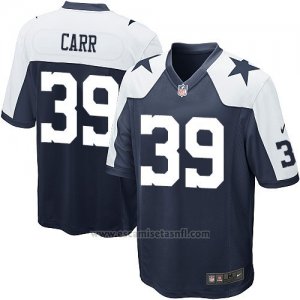 Camiseta Dallas Cowboys Carr Negro Blanco Nike Game NFL Hombre