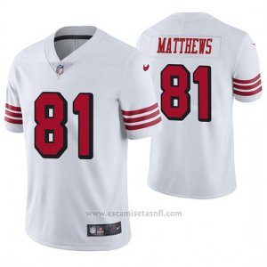 Camiseta NFL Limited Hombre San Francisco 49ers Jordan Matthews Blanco Color Rush