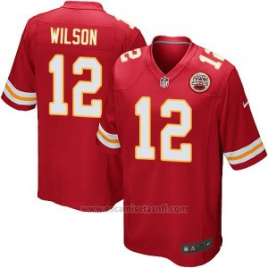 Camiseta Kansas City Chiefs Wilson Rojo Nike Game NFL Nino